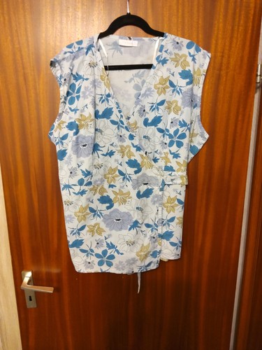 Blumige wickelbluse ärmellos - blumige,